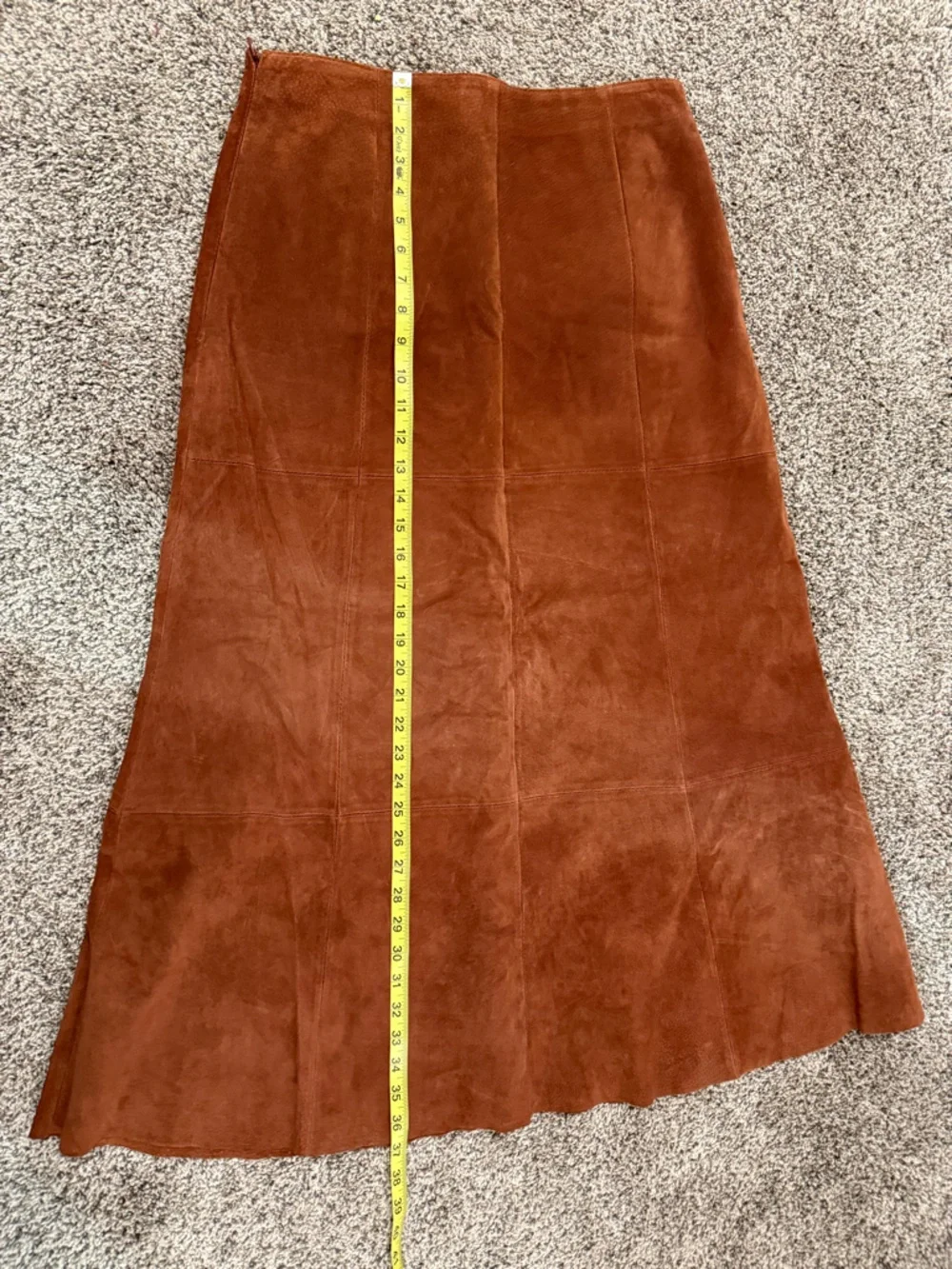 Montanaco women's suede leather skirt, size small